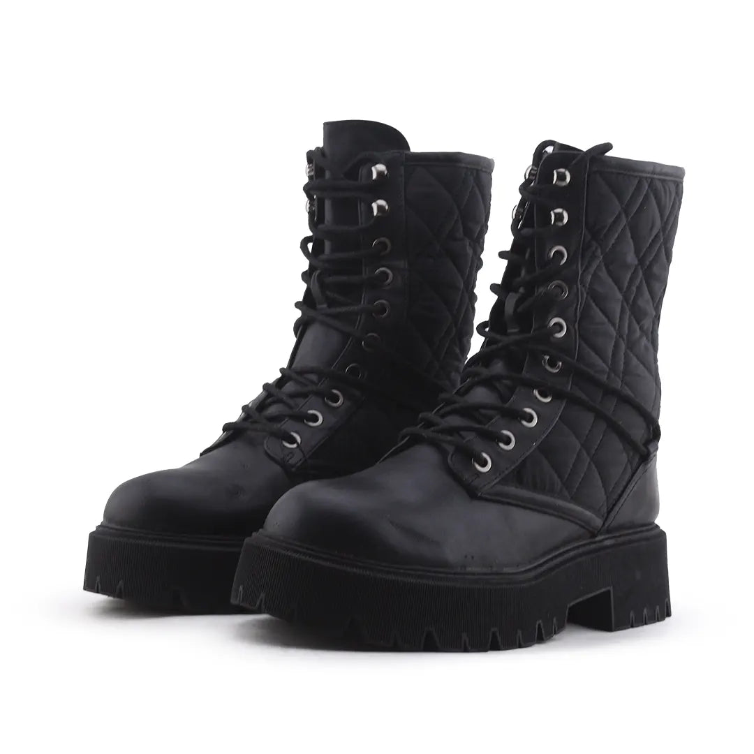 Bershka Lace Up Ankle Boot | 100% Authentic Leather