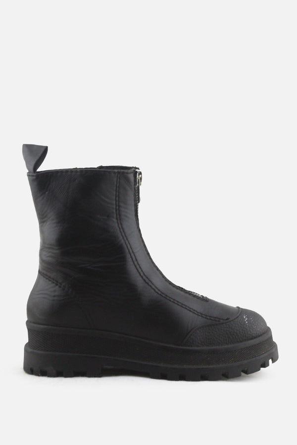 Zara Zipper Ankle Boots | 100% Authentic Leather