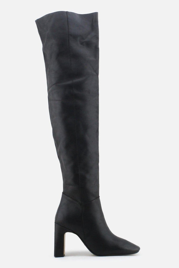 Zara Zipper Block Over The Knee Boots | 100% Authetic Leather