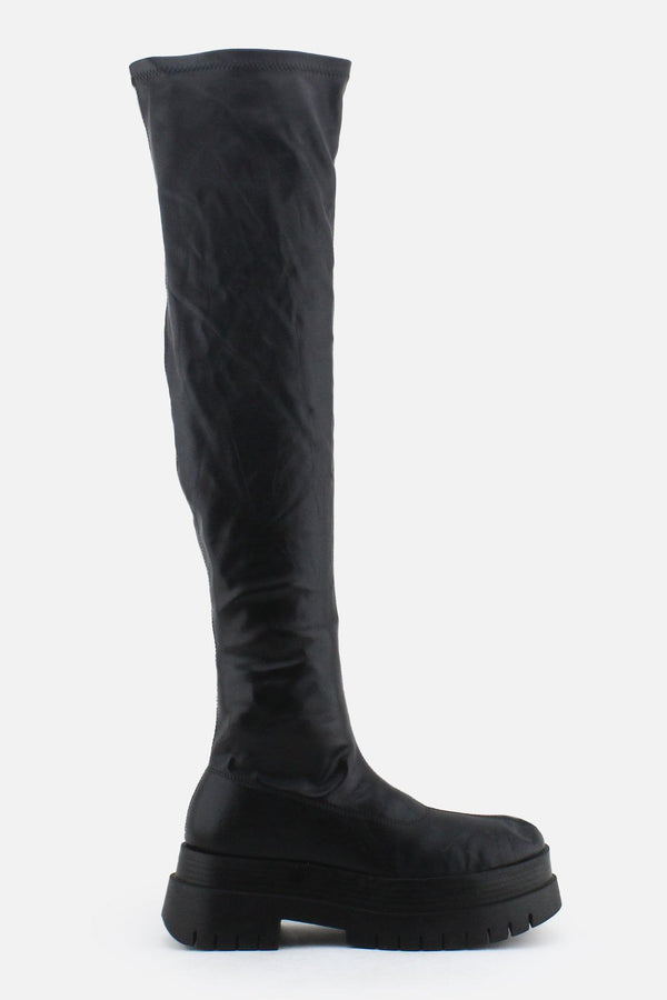 Bershka Zipper Over The Knee Boots | 100% Authentic Leather