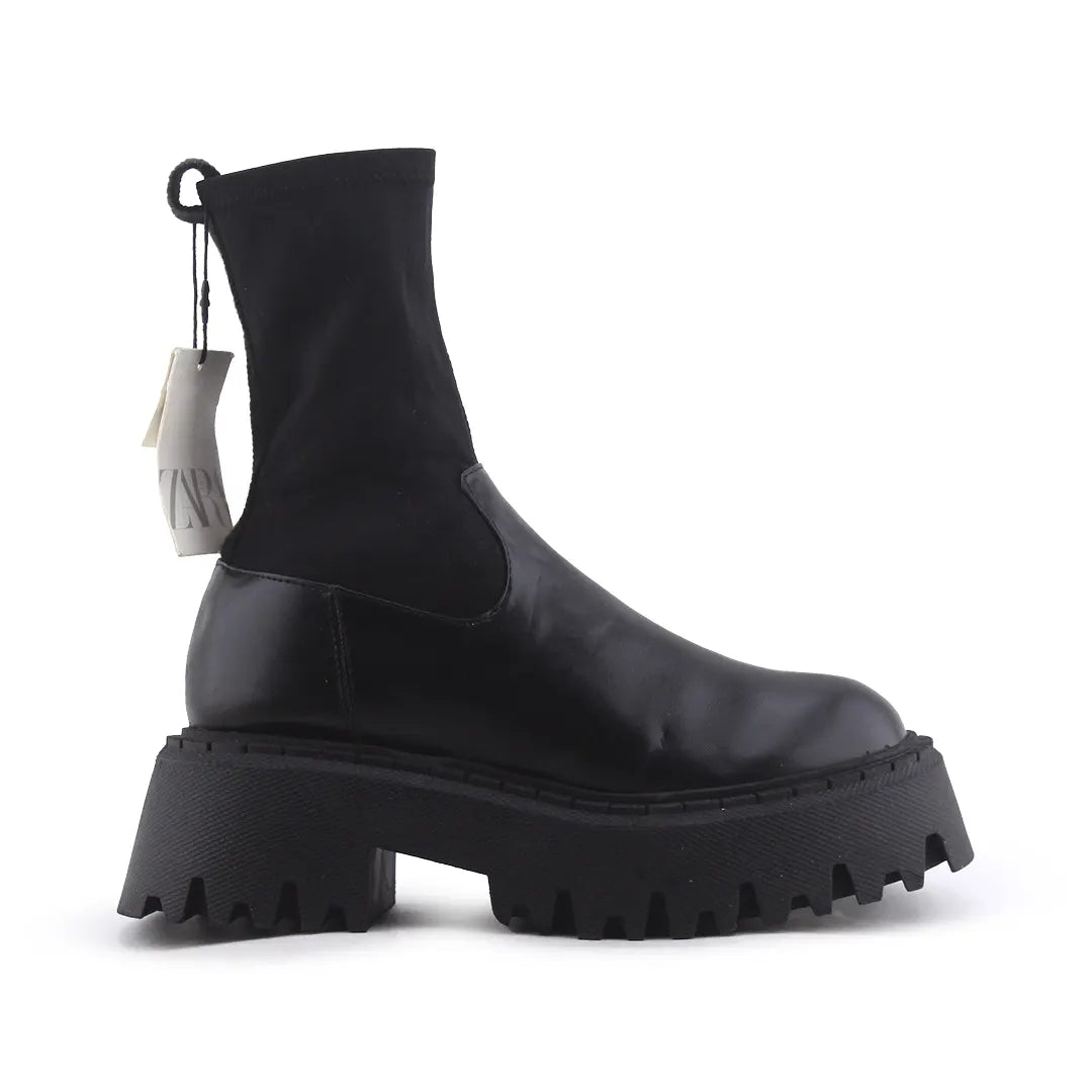 Zara Zipper Ankle Boot | 100% Authentic Leather