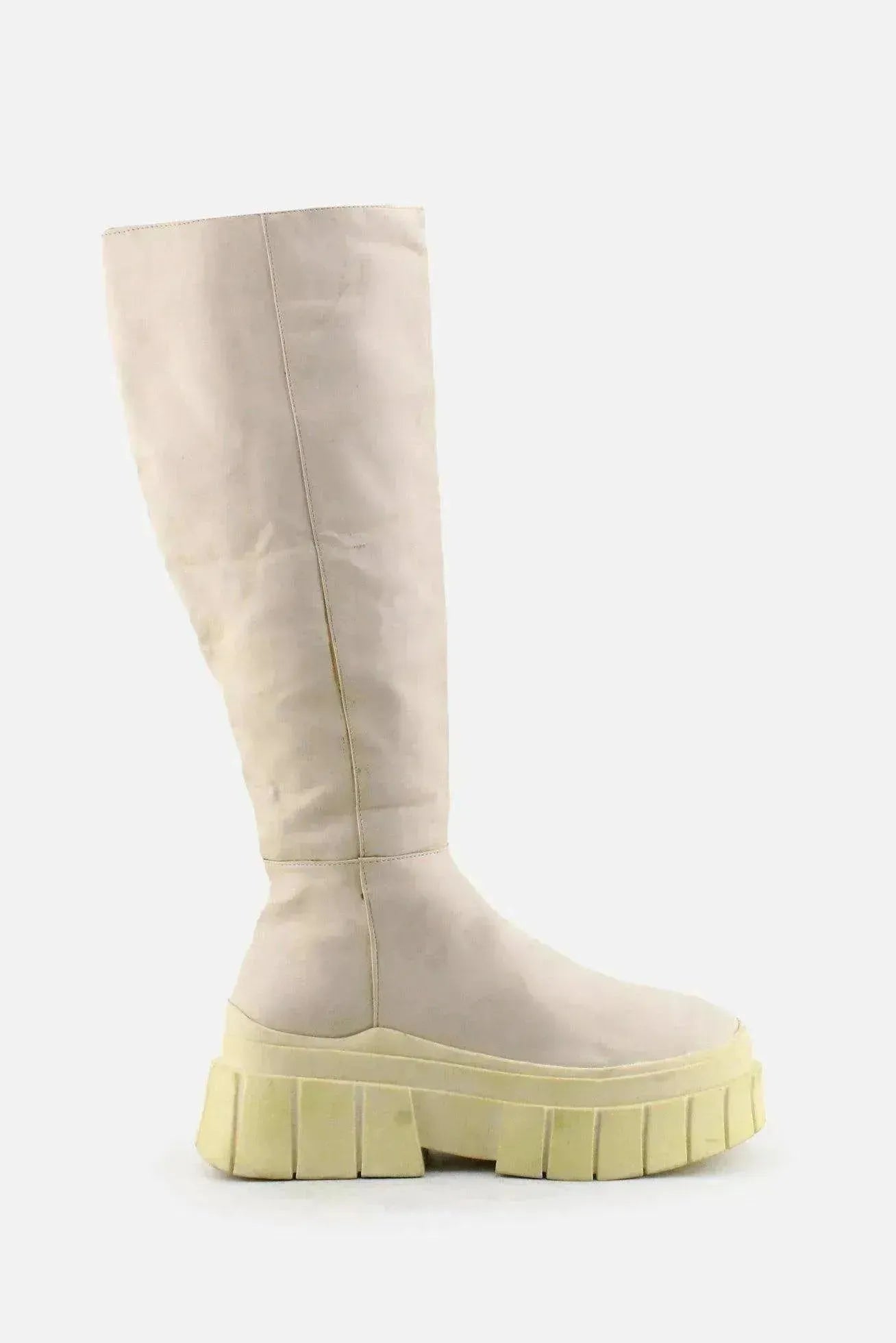Bershka Zipper Knee High Boots | 100% Authentic Leather