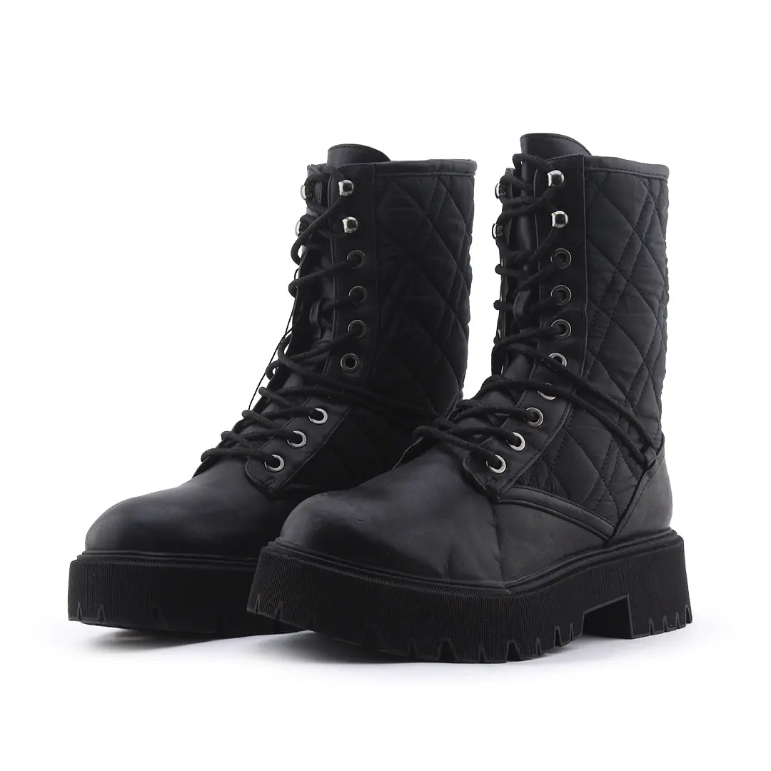 Bershka Lace Up Ankle Boot | 100% Authentic Leather