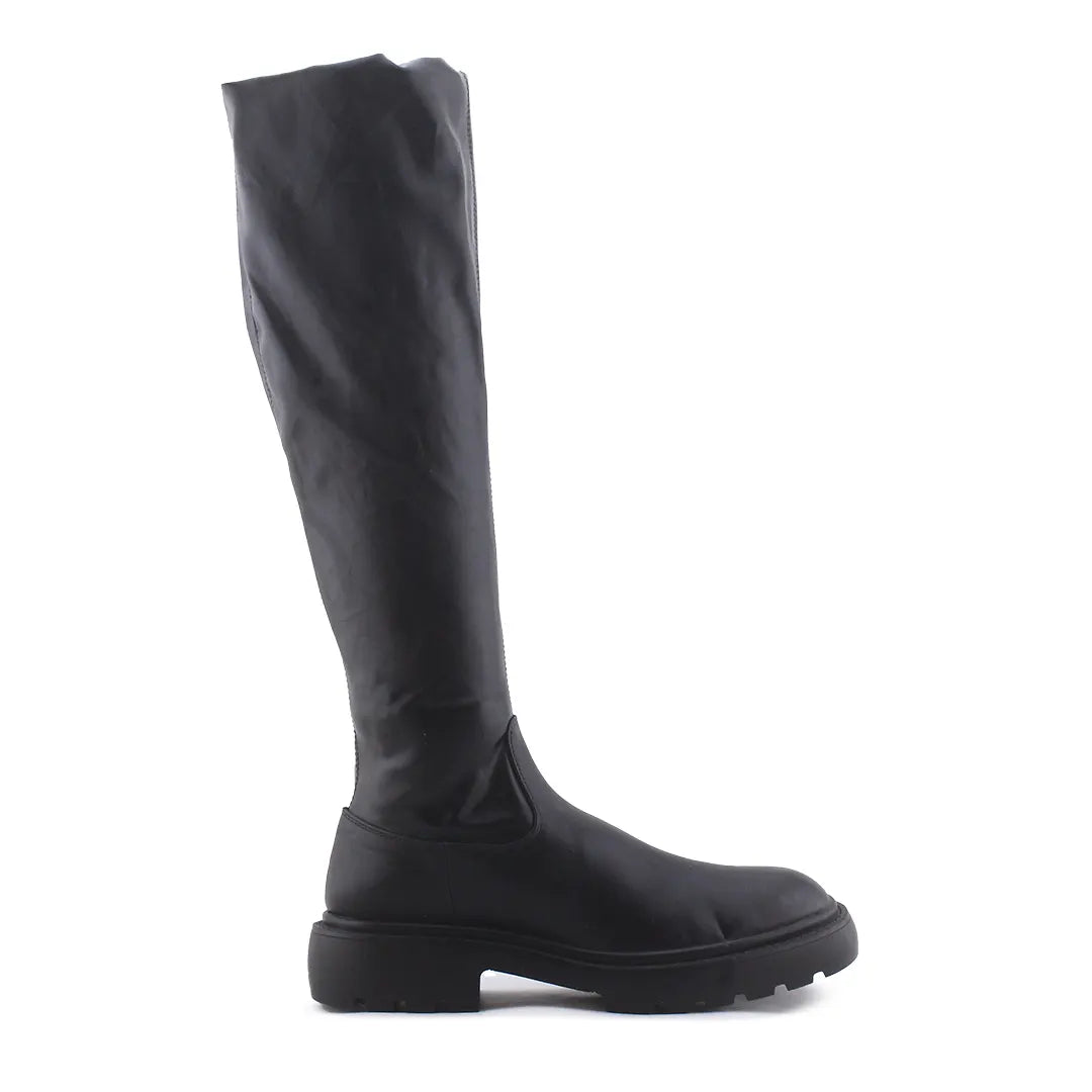 Zara Zipper Over The Knee Boot | 100% Authentic Leather