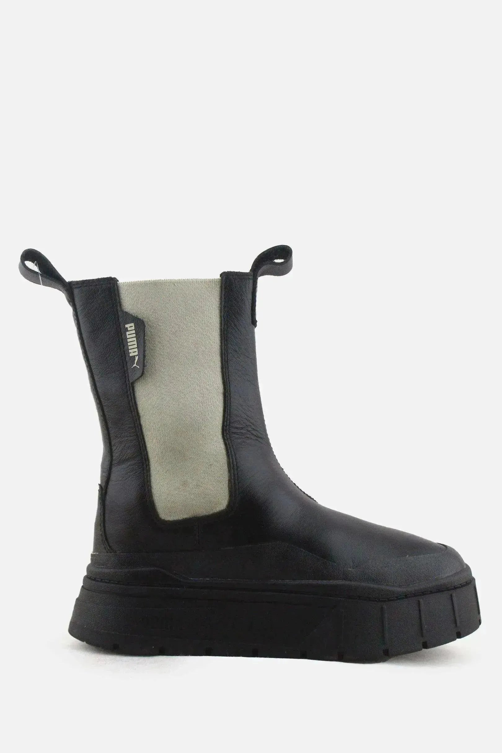 Puma Stretchable Combat Ankle Boots | 100% Authentic Leather - sundaybazar