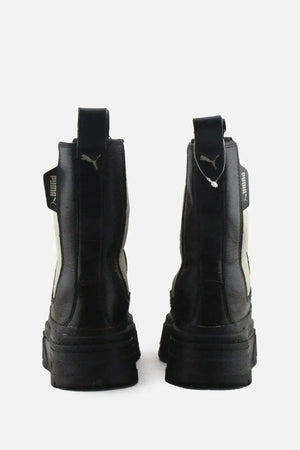 Puma Stretchable Combat Ankle Boots | 100% Authentic Leather - sundaybazar