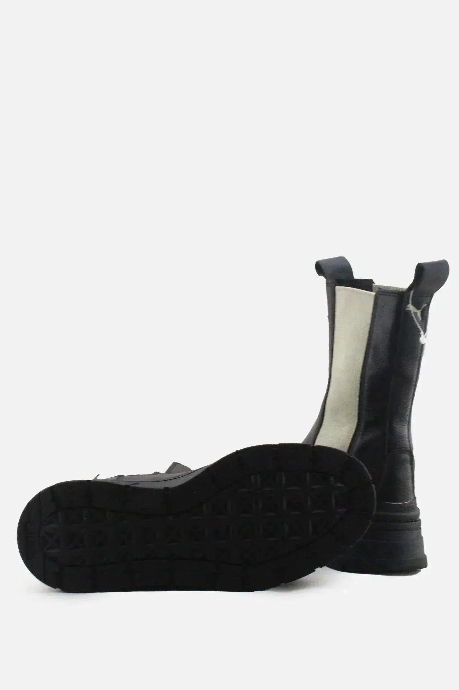 Puma Stretchable Combat Ankle Boots | 100% Authentic Leather - sundaybazar