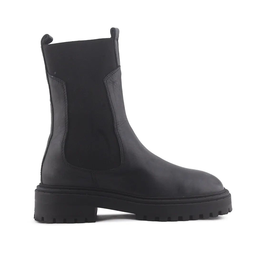 Massimo Dutti Stretchable Ankle Boot | 100% Authentic Leather
