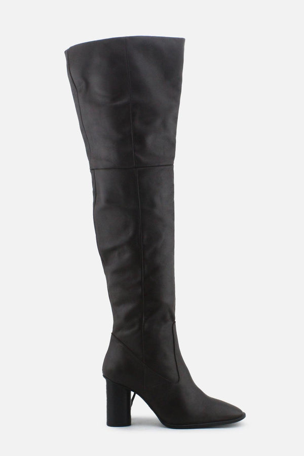 Zara Zipper Block Over The Knee Boots | 100% Authentic Leather