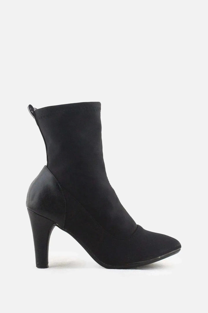 Baller Stiletto Heels Sock Boots | Textile - sundaybazar