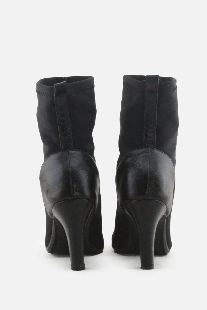 Baller Stiletto Heels Sock Boots | Textile - sundaybazar