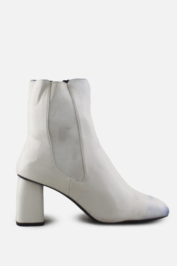 Zara Zipper Block Ankle Boots | 100% Synthetic Leather