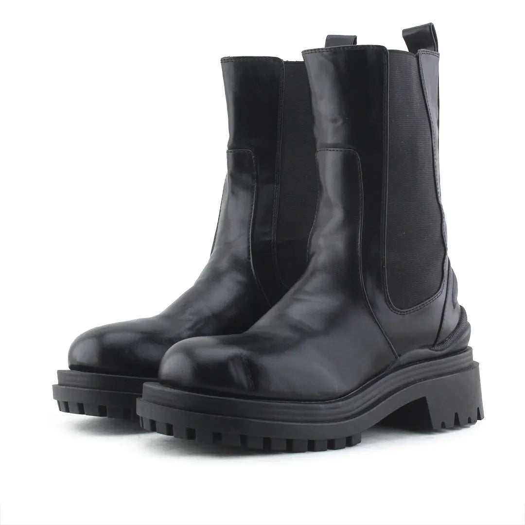 Bershka Stretchable Ankle Boot | 100% Authentic Leather