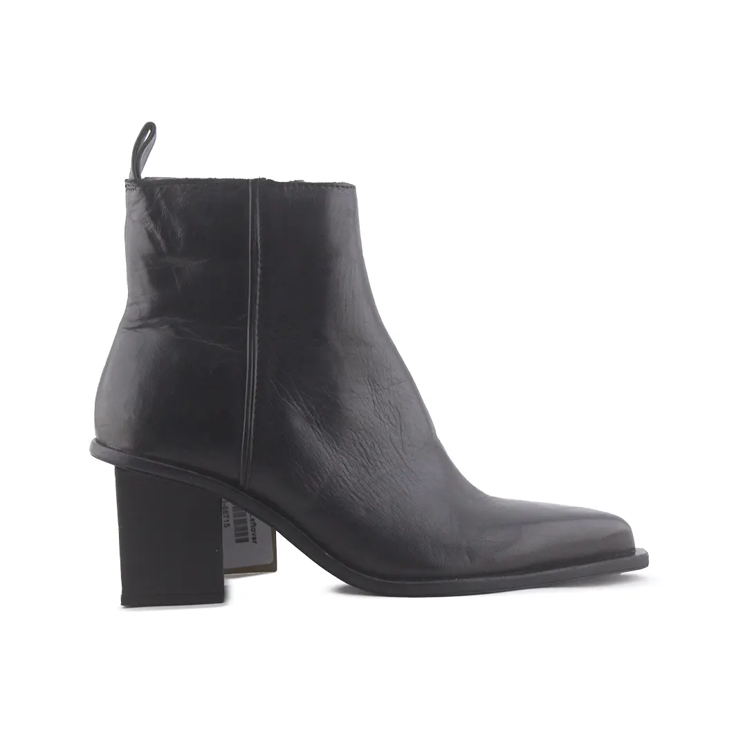 Zara Zipper Block Ankle Boot | 100% Authentic Leather