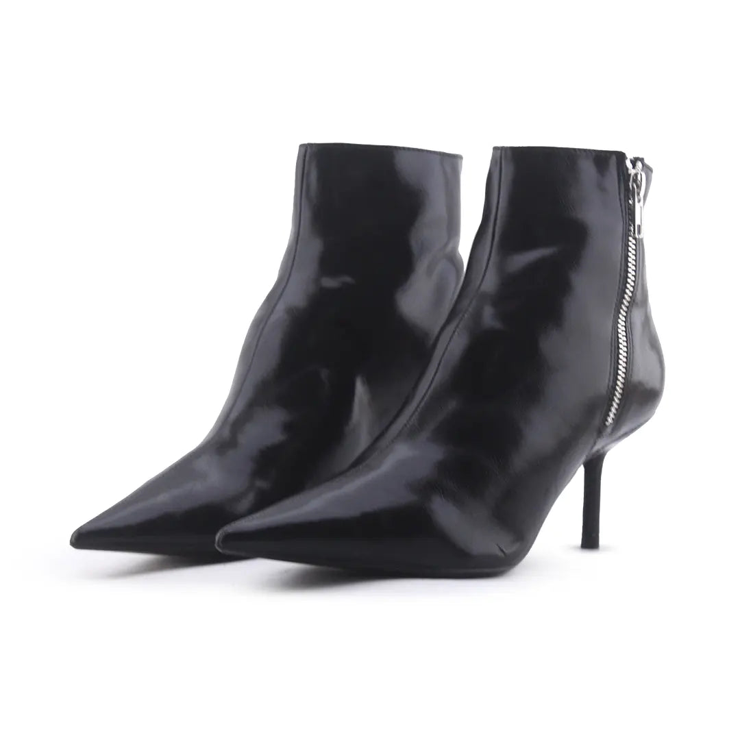 Zara Zipper Ankle Boot | 100% Authentic Leather