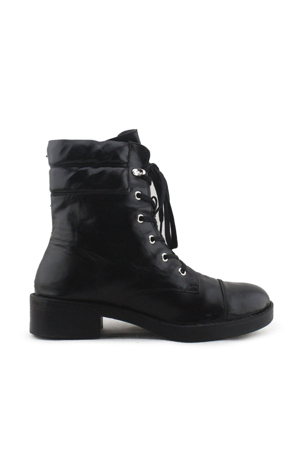 Bershka Laces Ankle Boots | 100% Authentic Leather