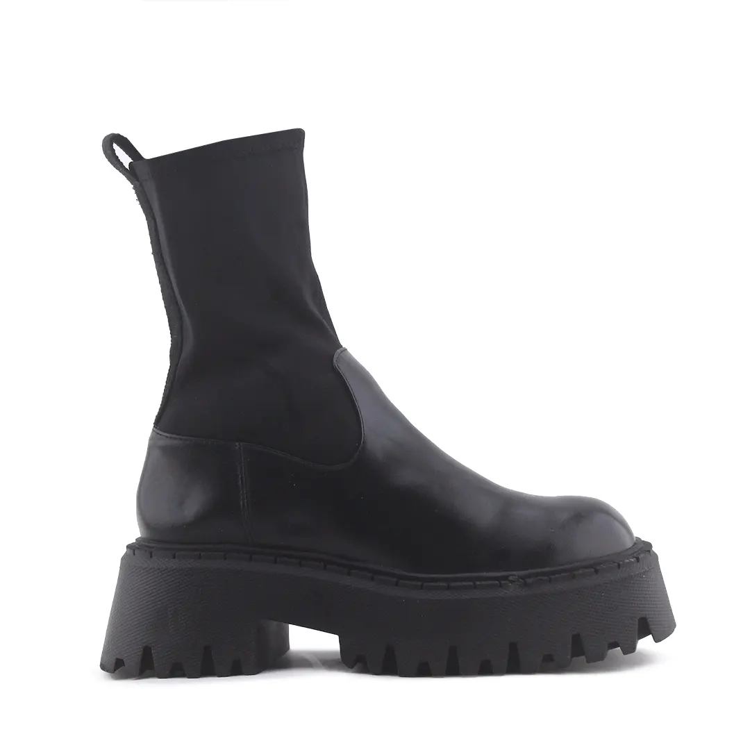 Zara Zipper Combat Ankle Boot | 100% Authentic Leather