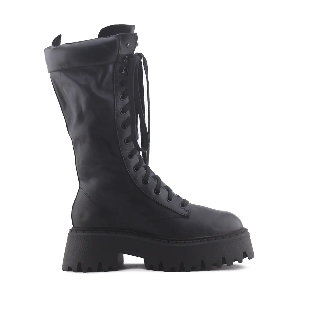 Zara Zipper Lace Up Ankle Boot | 100% Authentic Leather