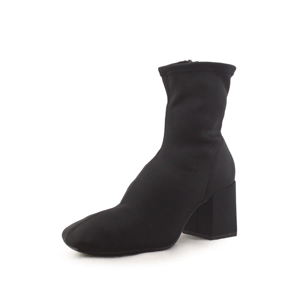 Zara Zipper Block Heels Sock Boots