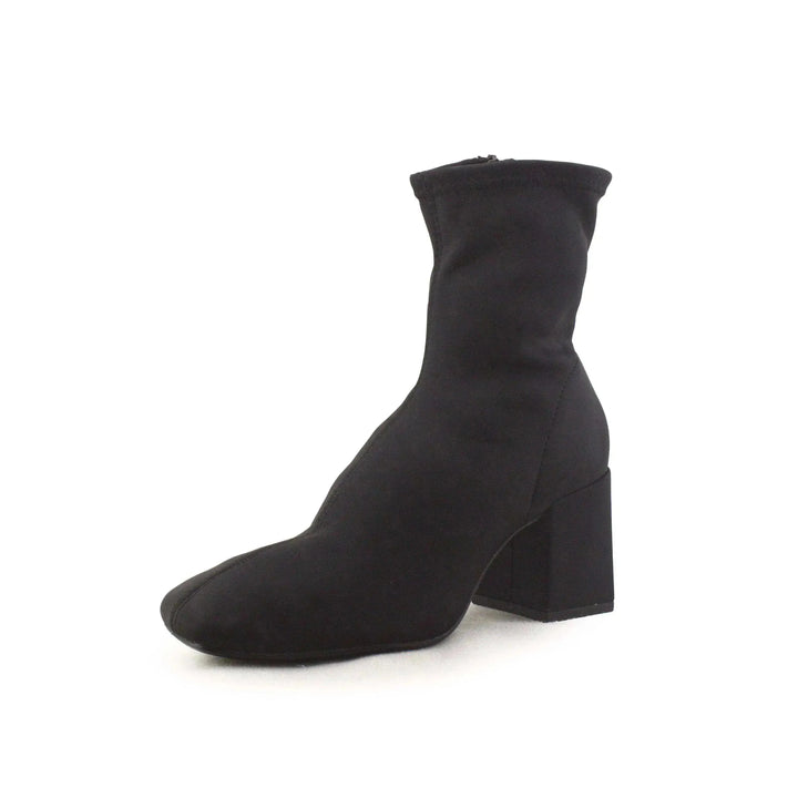 Zara Zipper Block Heels Sock Boots - sundaybazar