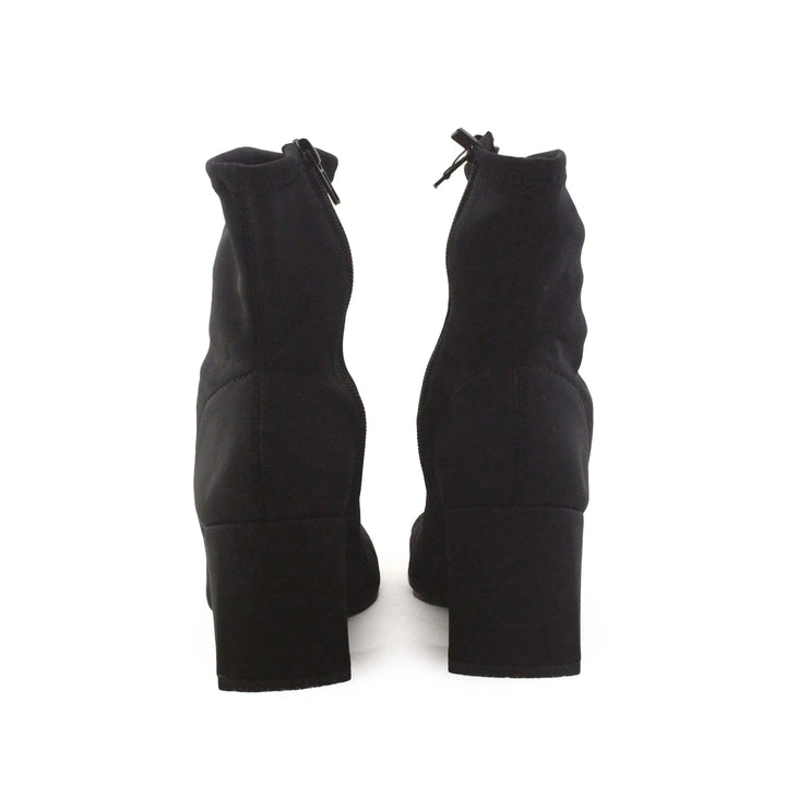 Zara Zipper Block Heels Sock Boots - sundaybazar