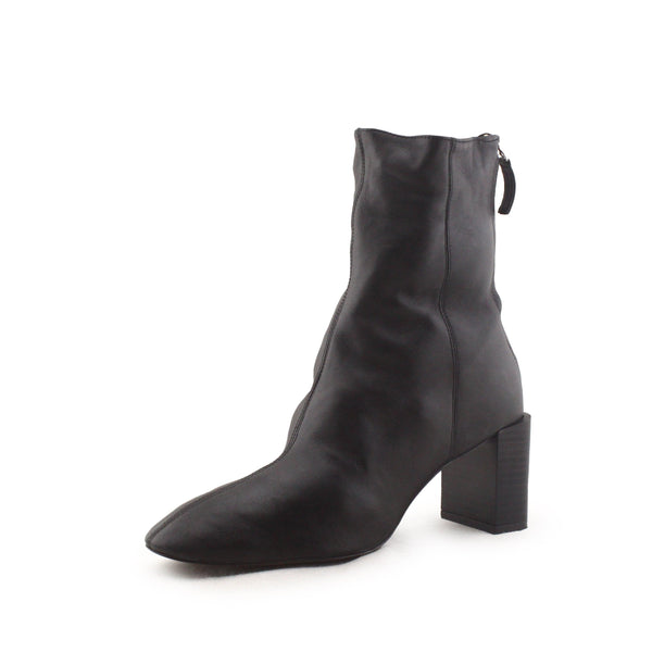 Zara Zipper Block Heels Ankle Boots | 100% Authentic leather