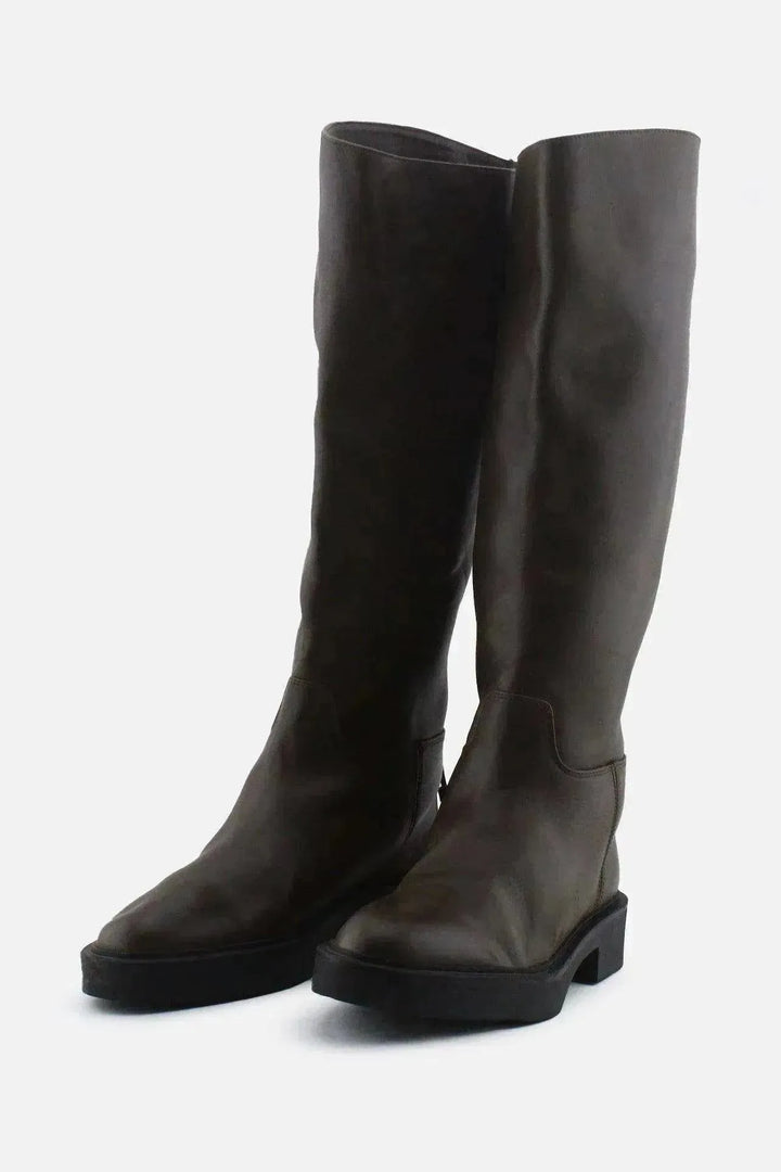 Zara Knee High Boots | 100% Authentic Leather - sundaybazar