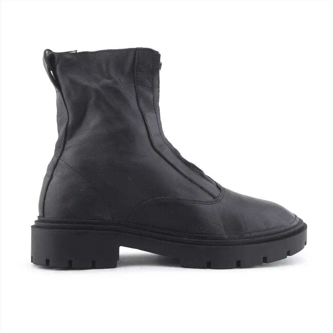 Zara Zipper Ankle Boot | 100% Authentic Leather