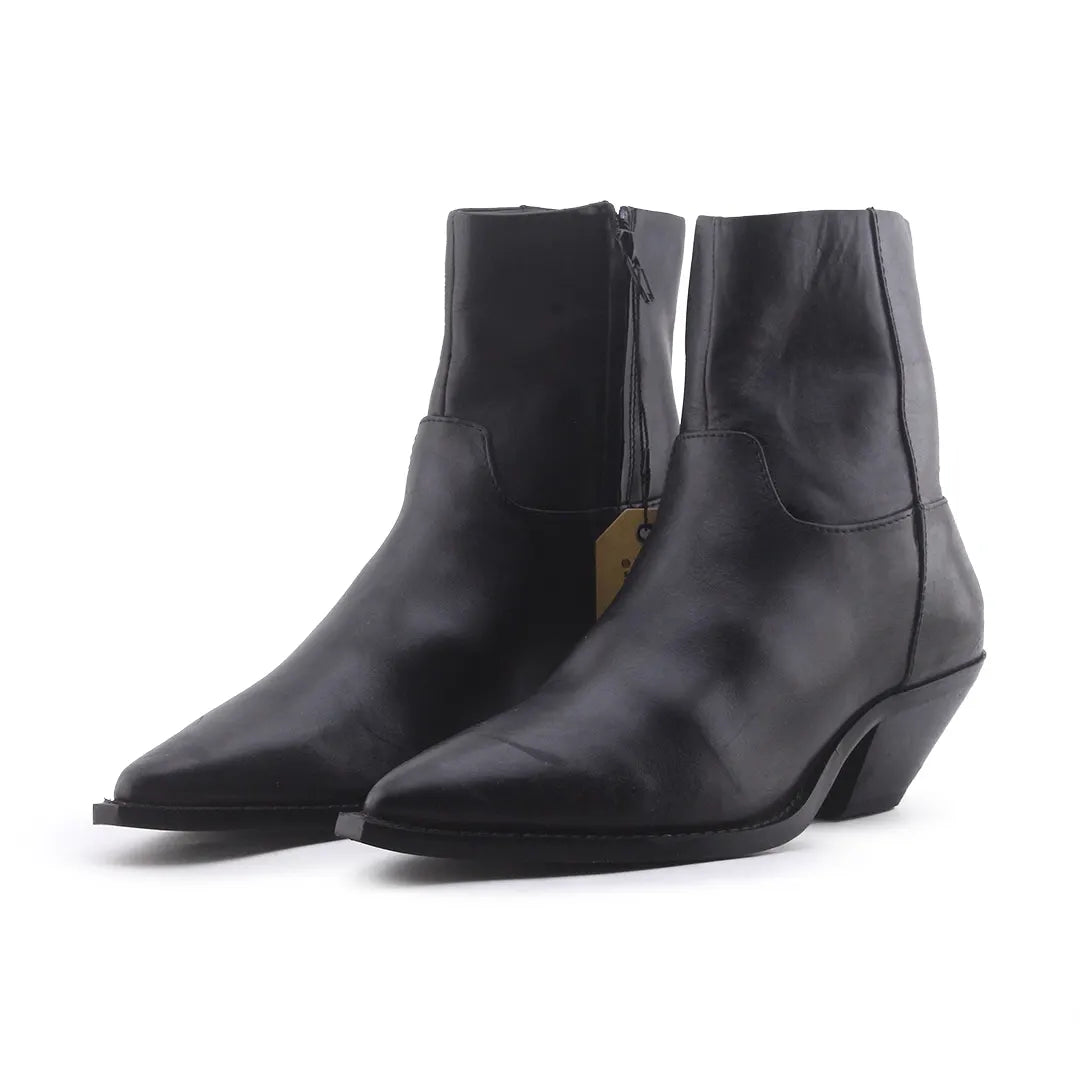 Zara Zipper Ankle Boot | 100% Authentic Leather