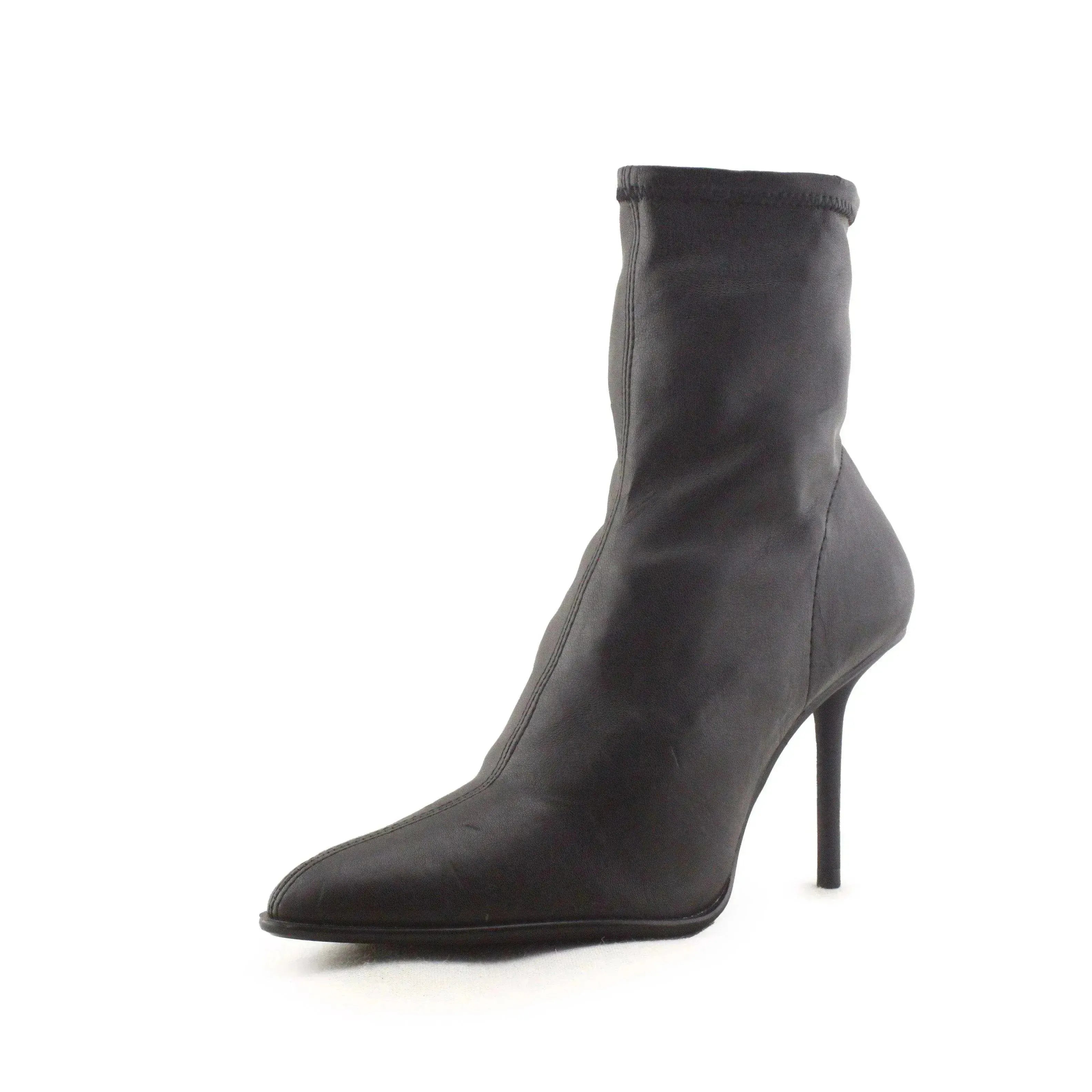 Zara Stilettos Heels Ankle Boots | 100% Authentic leather - sundaybazar
