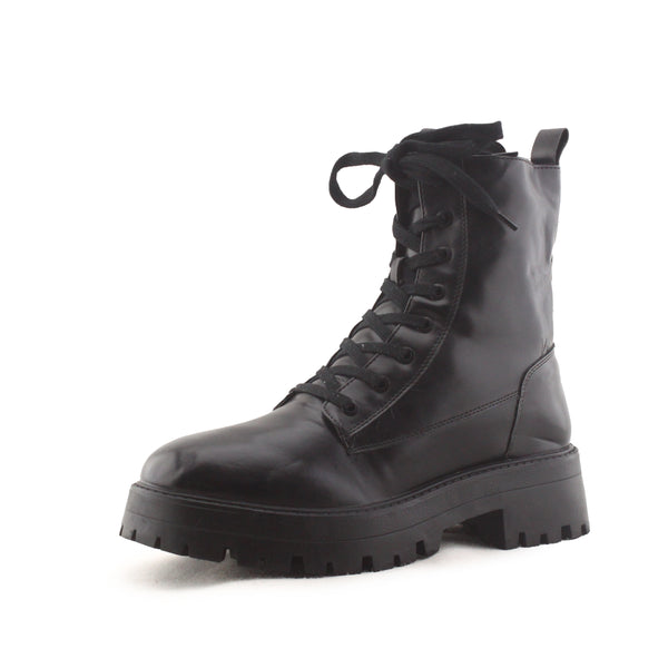 Pull & Bear Laces Combat Ankle Boots | 100% Authentic leather