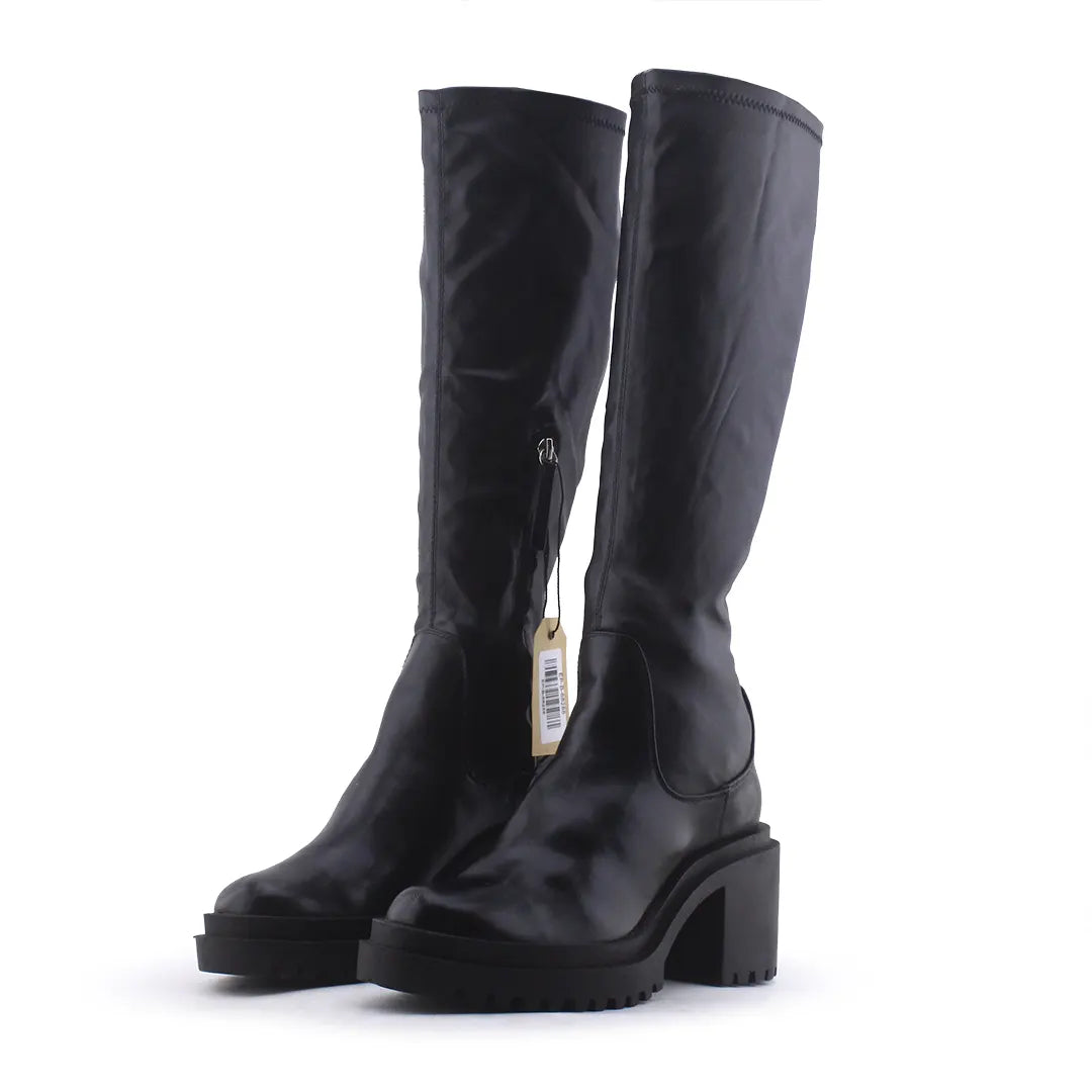 Zara Zipper Knee High Boot | 100% Authentic Leather