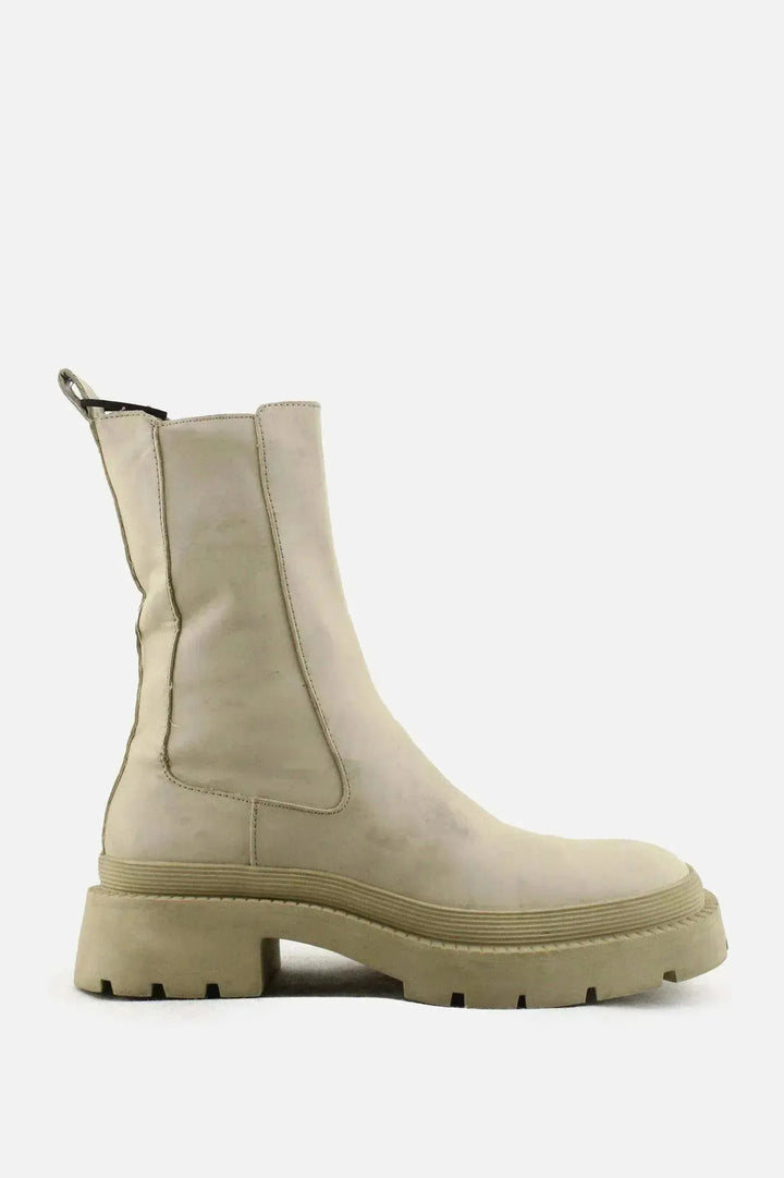Zara Zipper Ankle Boots | 100% Authentic Leather - sundaybazar