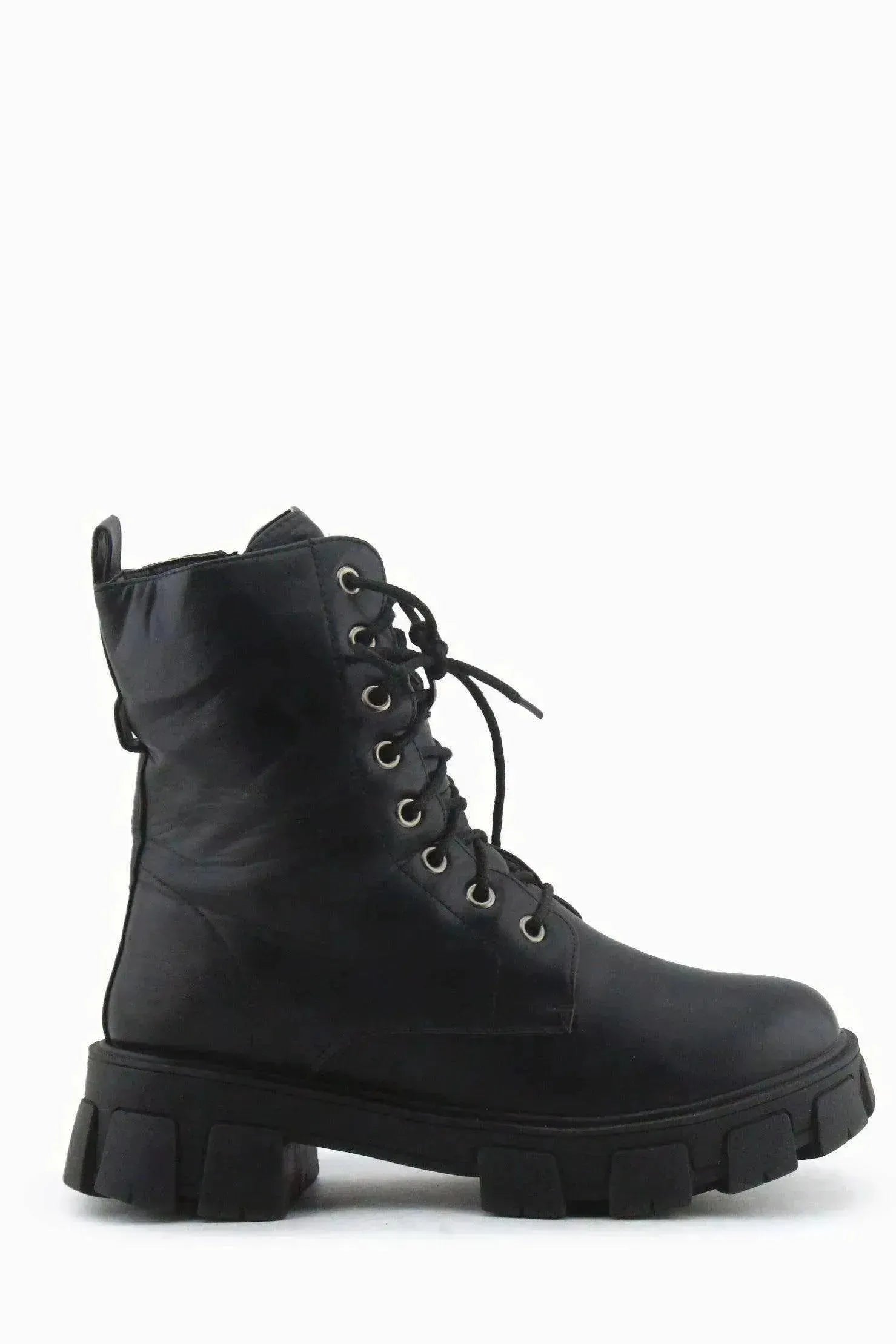 European Brand Zipper Laces Combat Ankle Boots | 100% Authentic Leather - sundaybazar