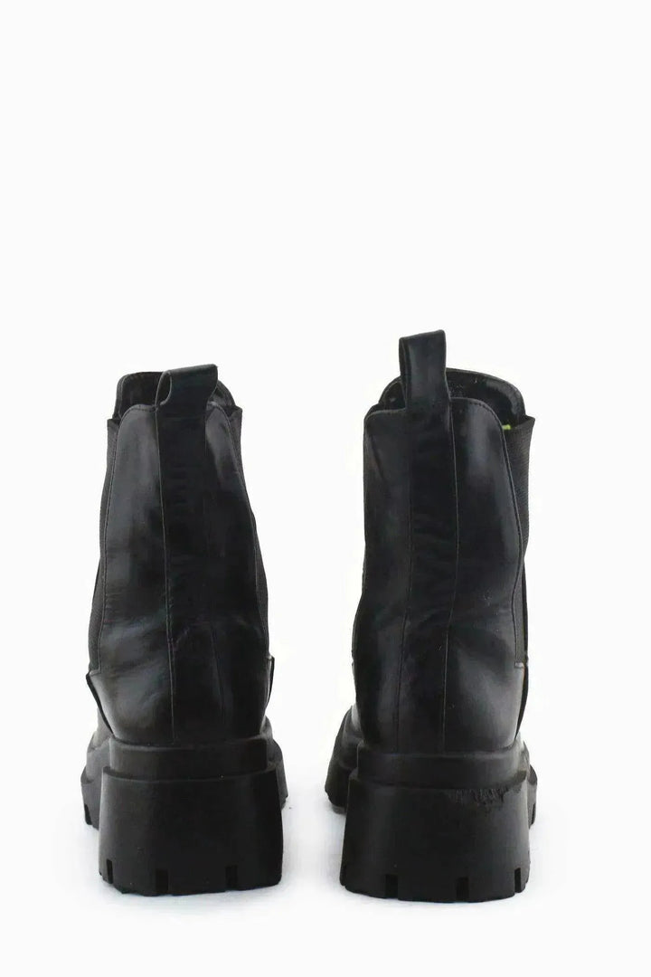 Zara Stretchable Chelsea Ankle Boots | 100% Authentic Leather - sundaybazar