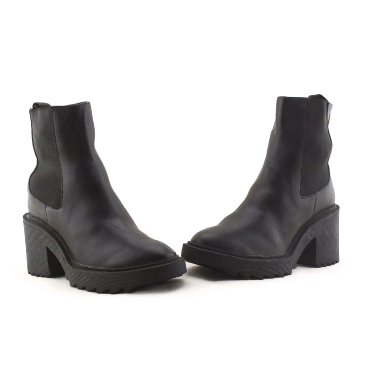 Stradivarius Stretchable Ankle Boots | 100% Authentic Leather - sundaybazar