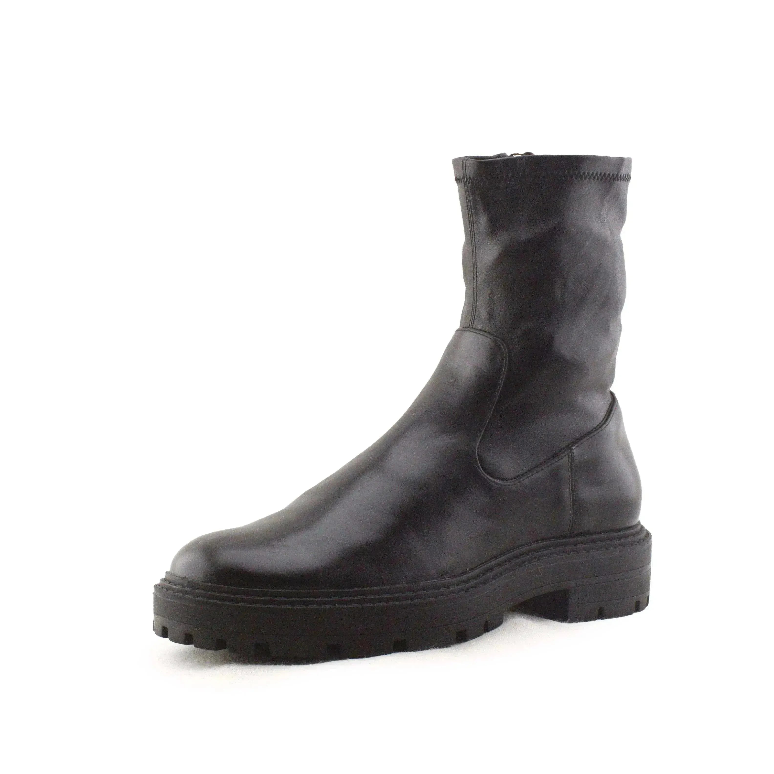 Zara Zipper Ankle Boots | 100% Authentic leather - sundaybazar