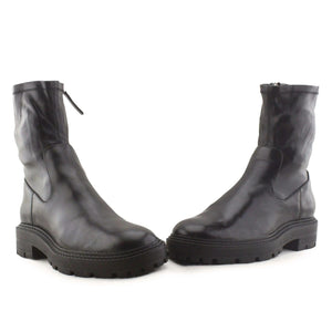 Zara Zipper Ankle Boots | 100% Authentic leather - sundaybazar