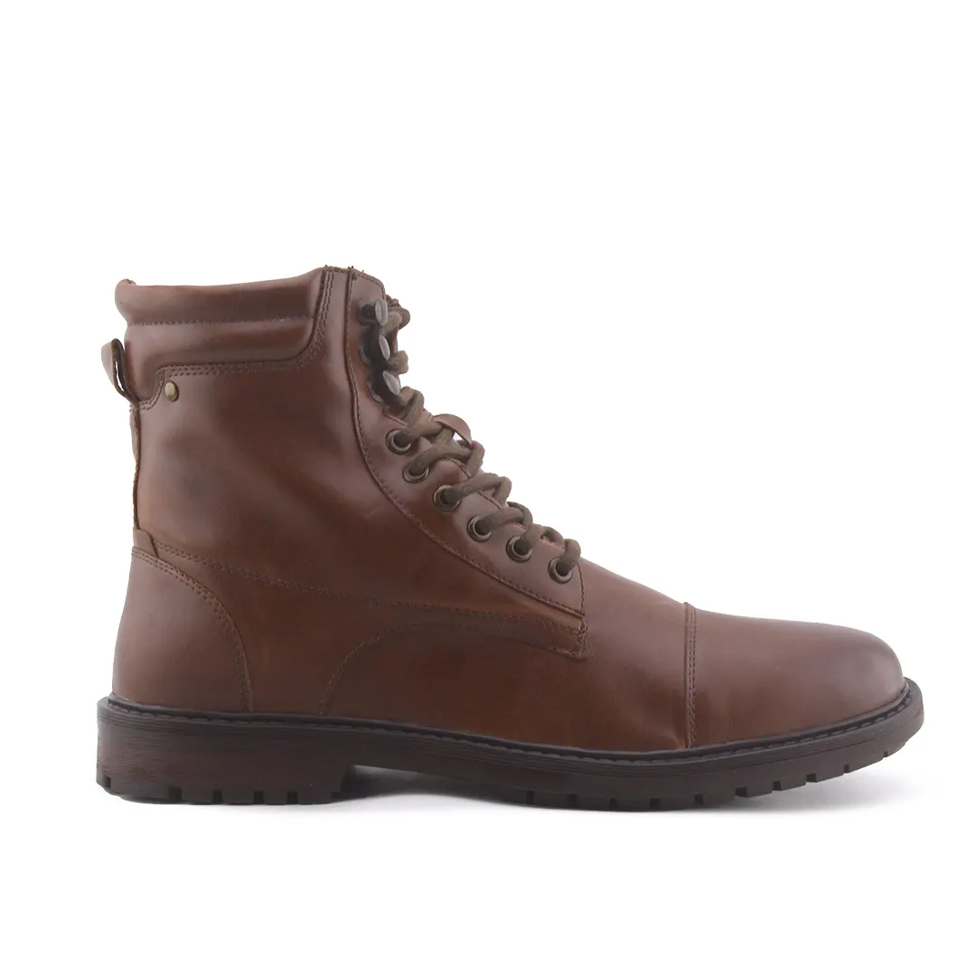 Lefties Lace Up Combat Ankle Boor | 100% Authentic Leather