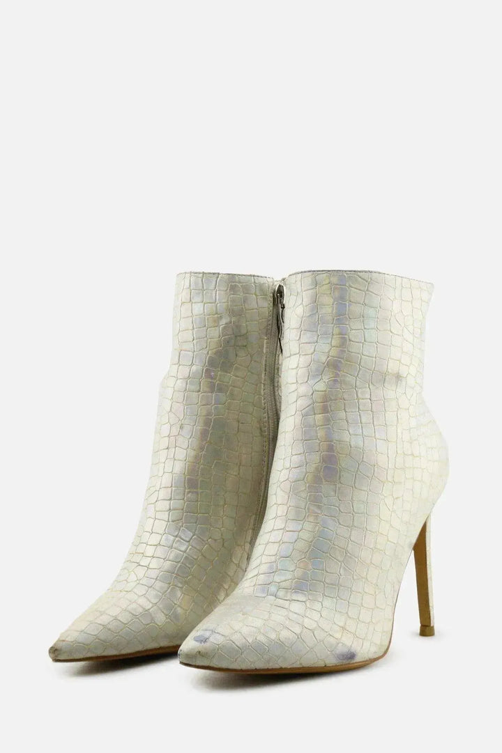 European Brand Zipper Stilettos Ankle Boots | 100% Synthetic Leather - sundaybazar
