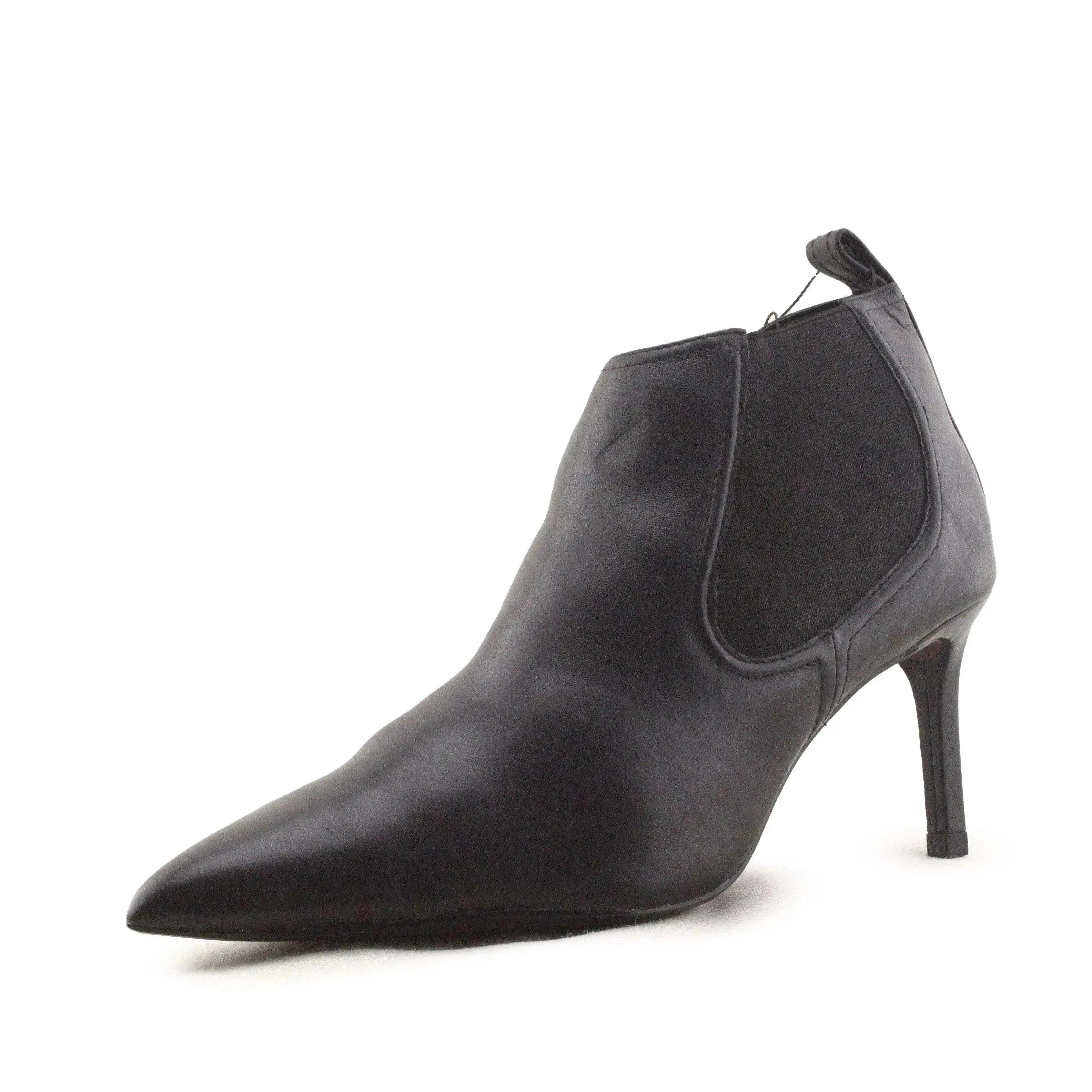 Zara Stretchable Stilettos Heels Ankle Boots | 100% Authentic leather - sundaybazar