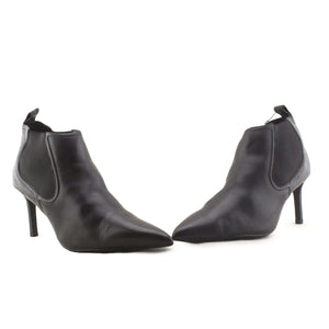 Zara Stretchable Stilettos Heels Ankle Boots | 100% Authentic leather - sundaybazar