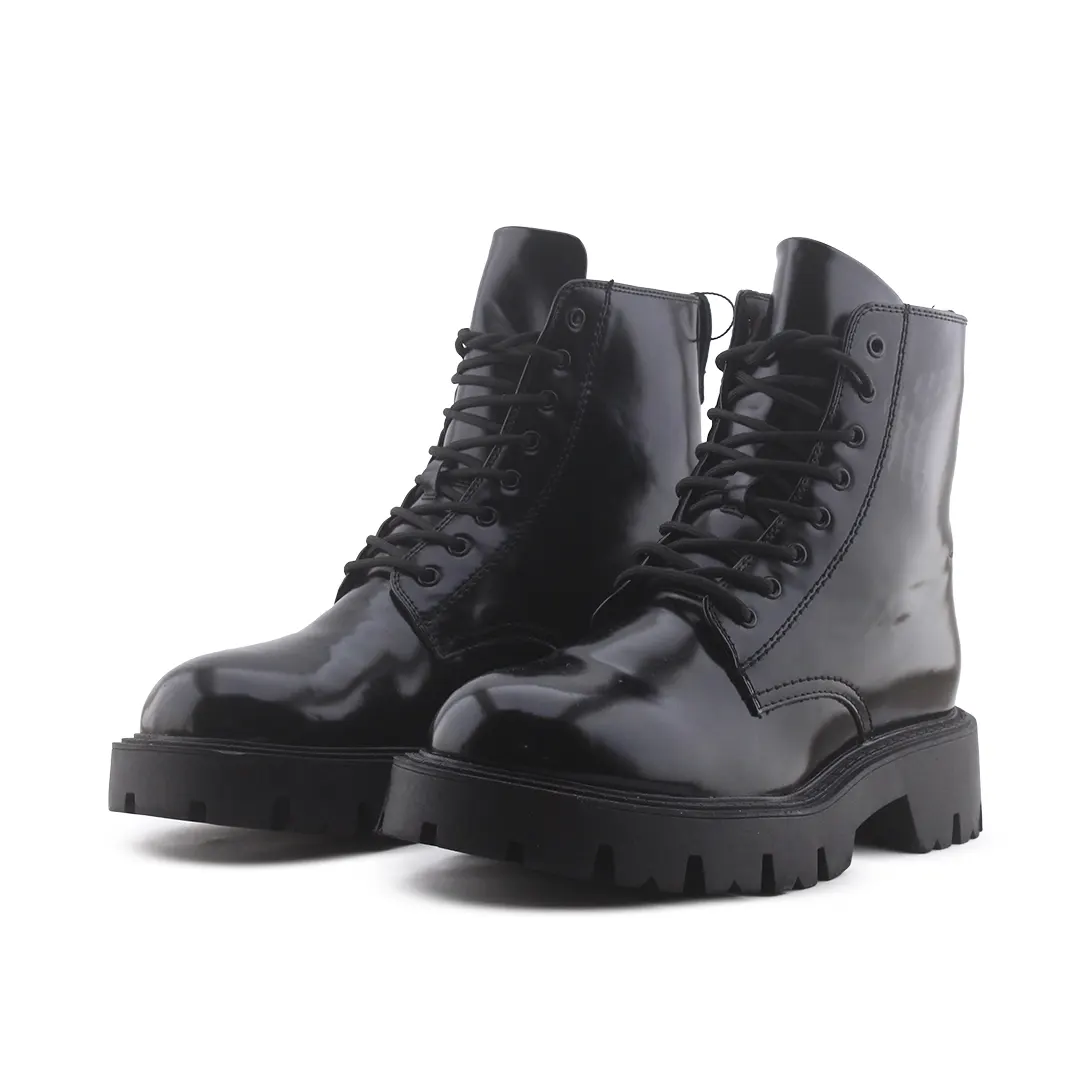 Zara  Lace Up Ankle Boot | 100% Authentic Leather