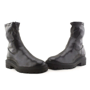 Zara Zipper Ankle Boots | 100% Authentic leather - sundaybazar