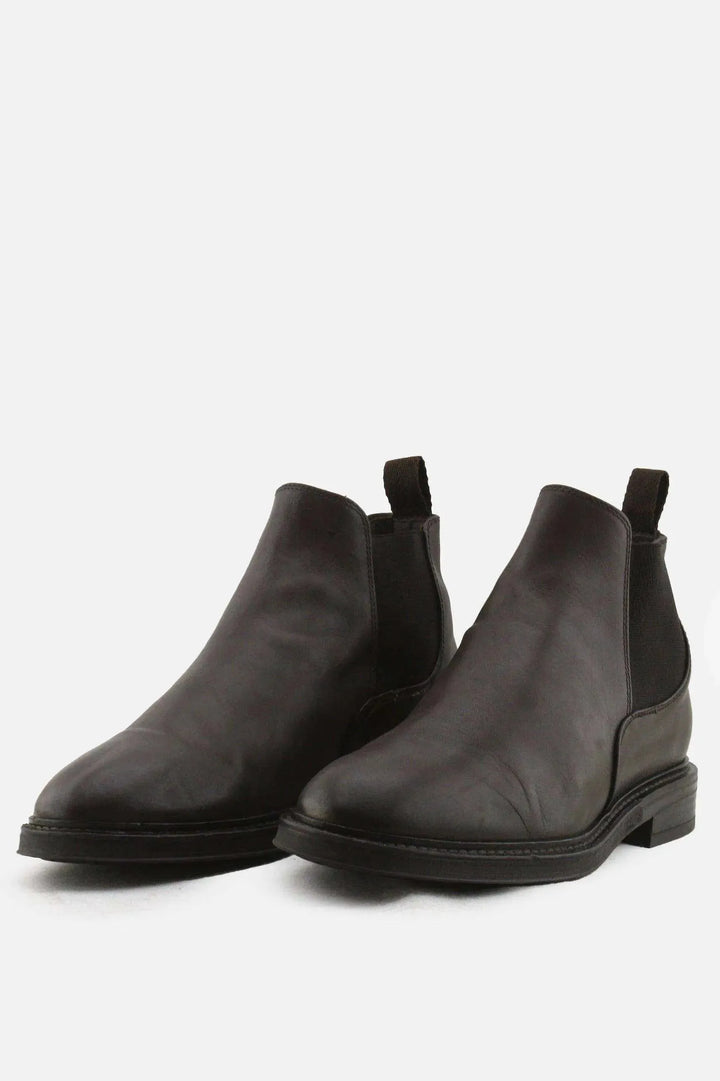 Massimo Dutti Stretchable Chelsea Ankle Boots | 100% Authentic Leather - sundaybazar