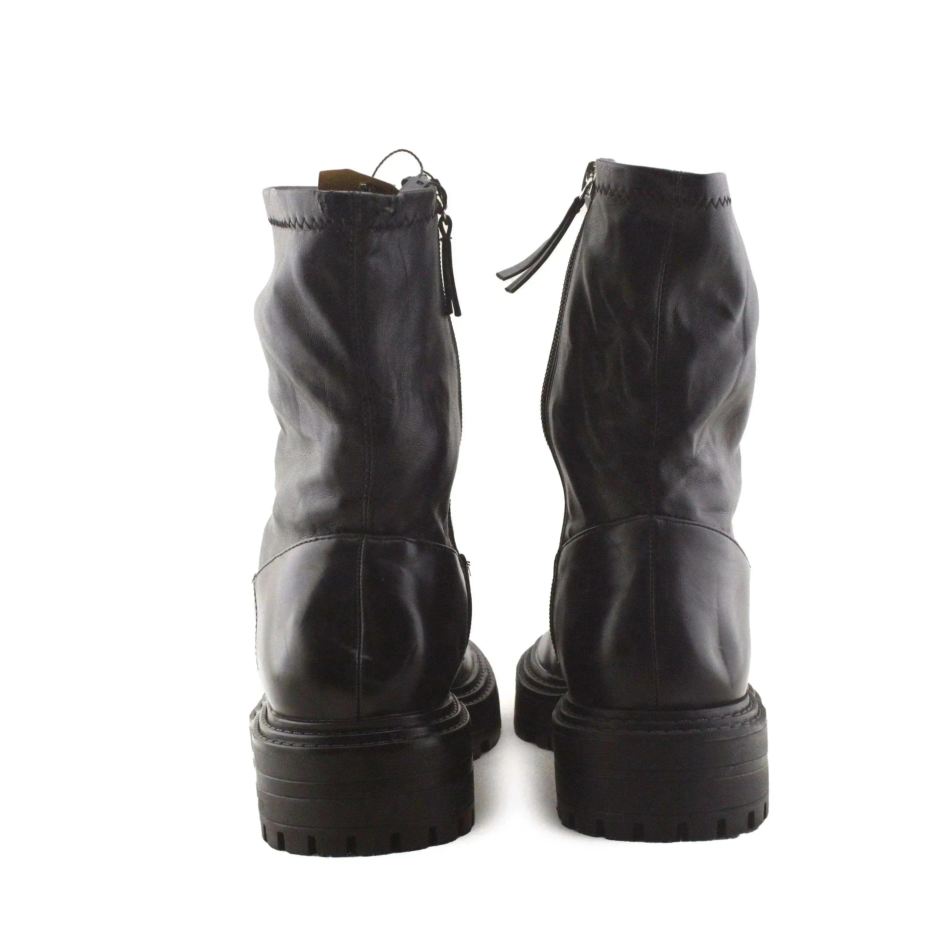 Zara Zipper Ankle Boots | 100% Authentic leather - sundaybazar
