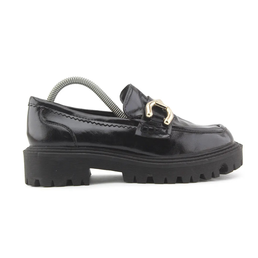 Stradivarius Patent Penny Strap Loafers