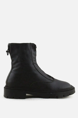 Zara Zipper Ankle Boots | 100% Authentic Leather - sundaybazar