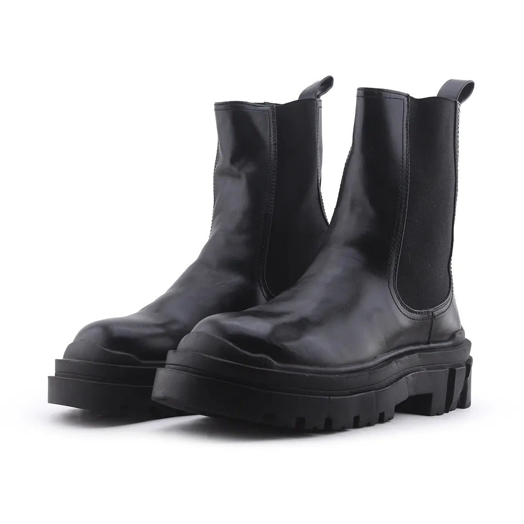 Bershka Stretchable Ankle Boot | 100% Authentic Leather