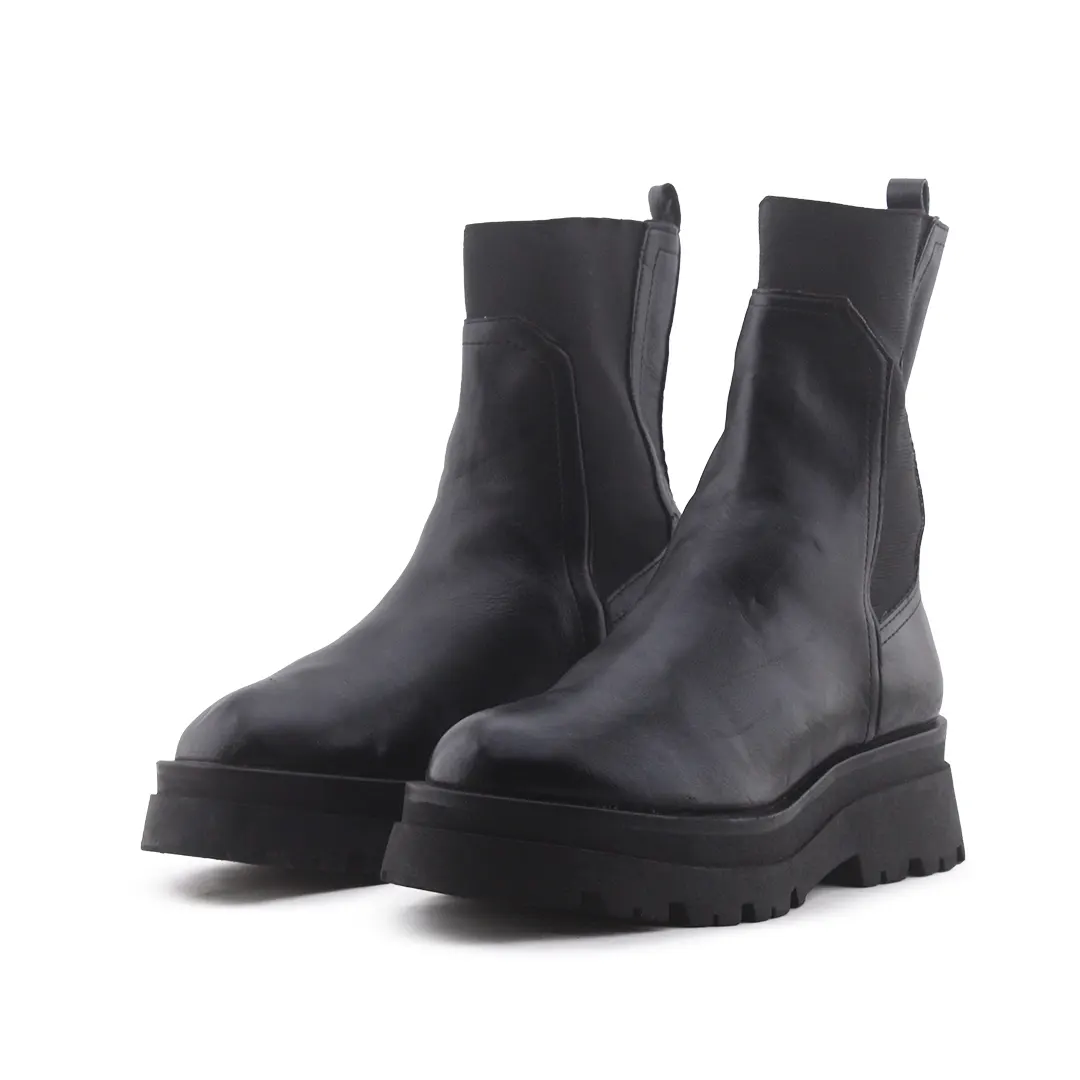 Stradivarius Stretchable Ankle Boot | 100% Authentic Leather